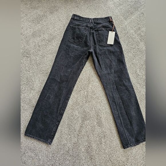 SLVRLAKE London Crop Long Gone Jeans Black - Picture 8 of 11
